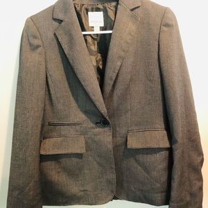 Ann Klein single button suit blazer size 2